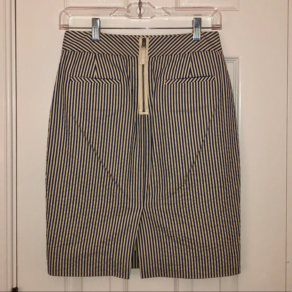 J.Crew Seersucker Pencil Skirt - Picture 5 of 6